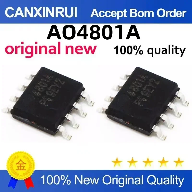 (5 pieces) Brand new original AO4801A AO4801 4801 SOP-8 spot chip IC
