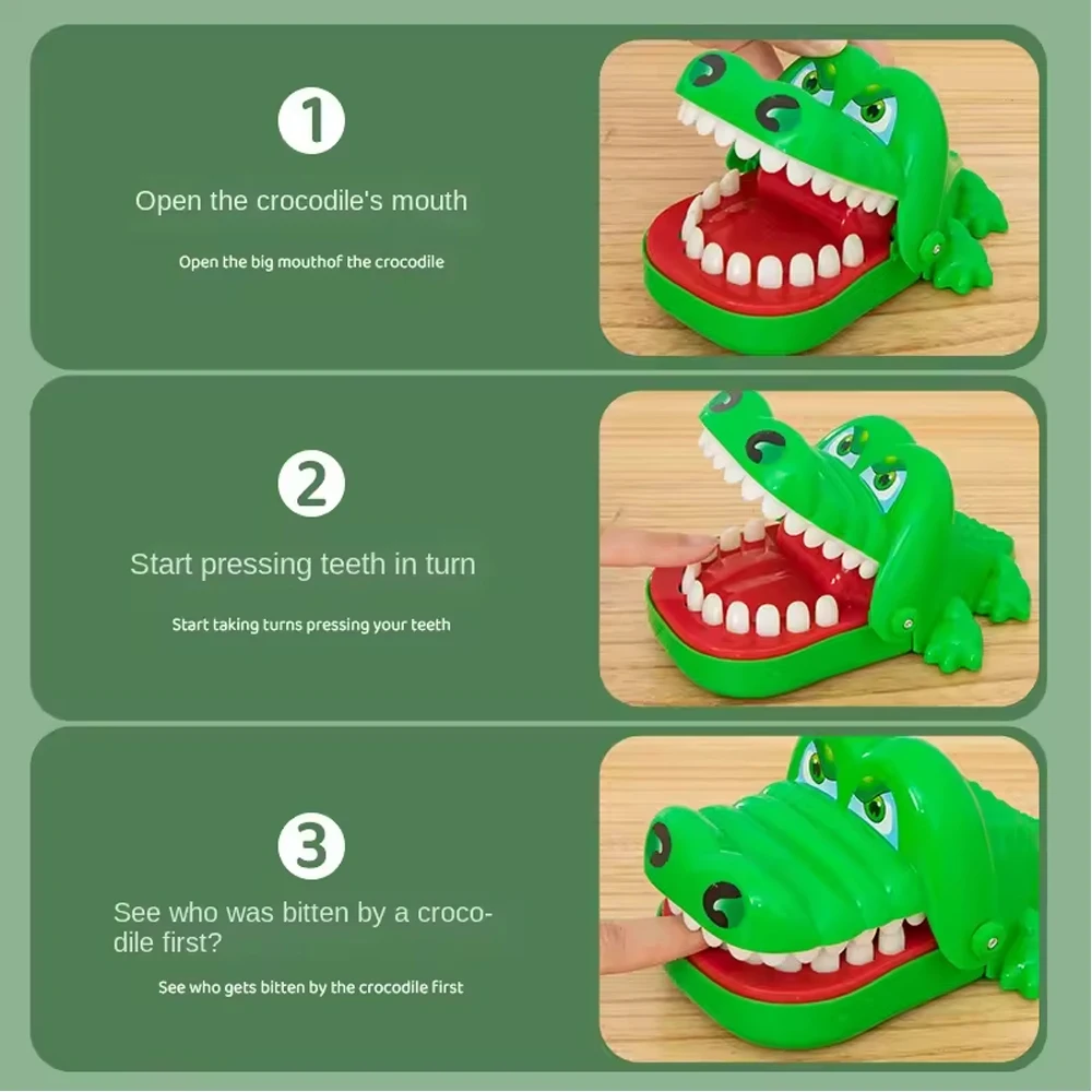 Creative Crocodile Teeth Toys For Kids Alligator Biting Finger Dentist Games Funny Stress Relief Prank Toys Game Adult Kids Gift