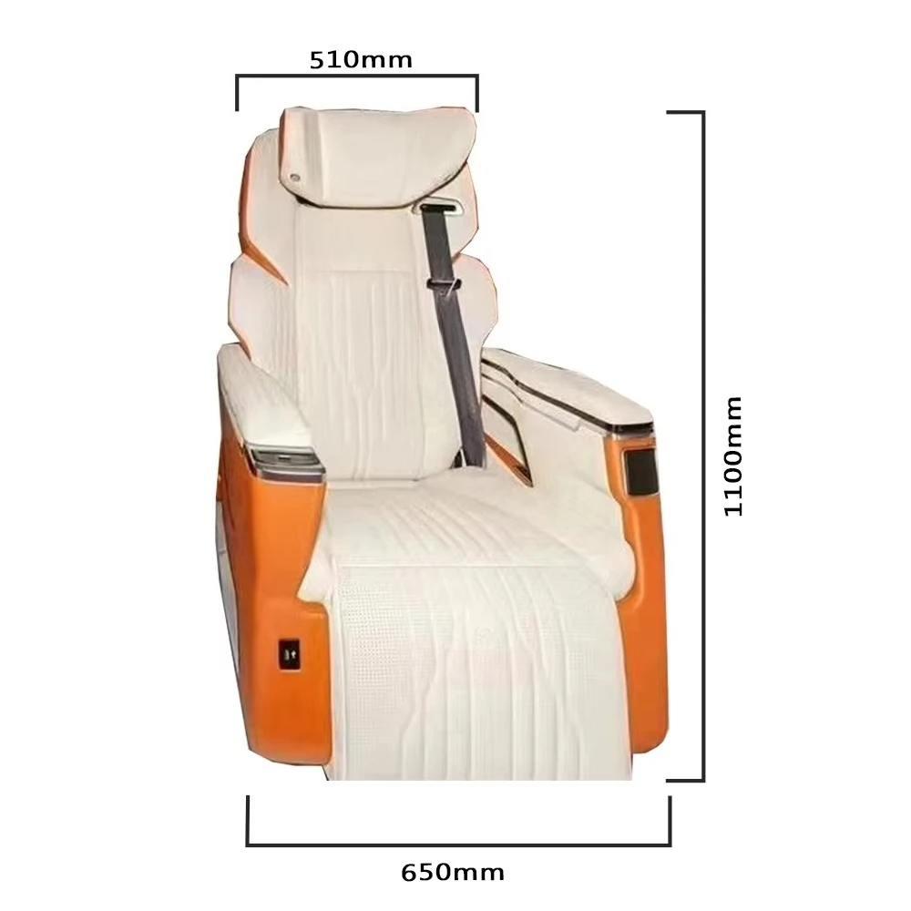 VIP Captain Luxury Electric Auto Seat for MPV with Footrest Headrest and Massage