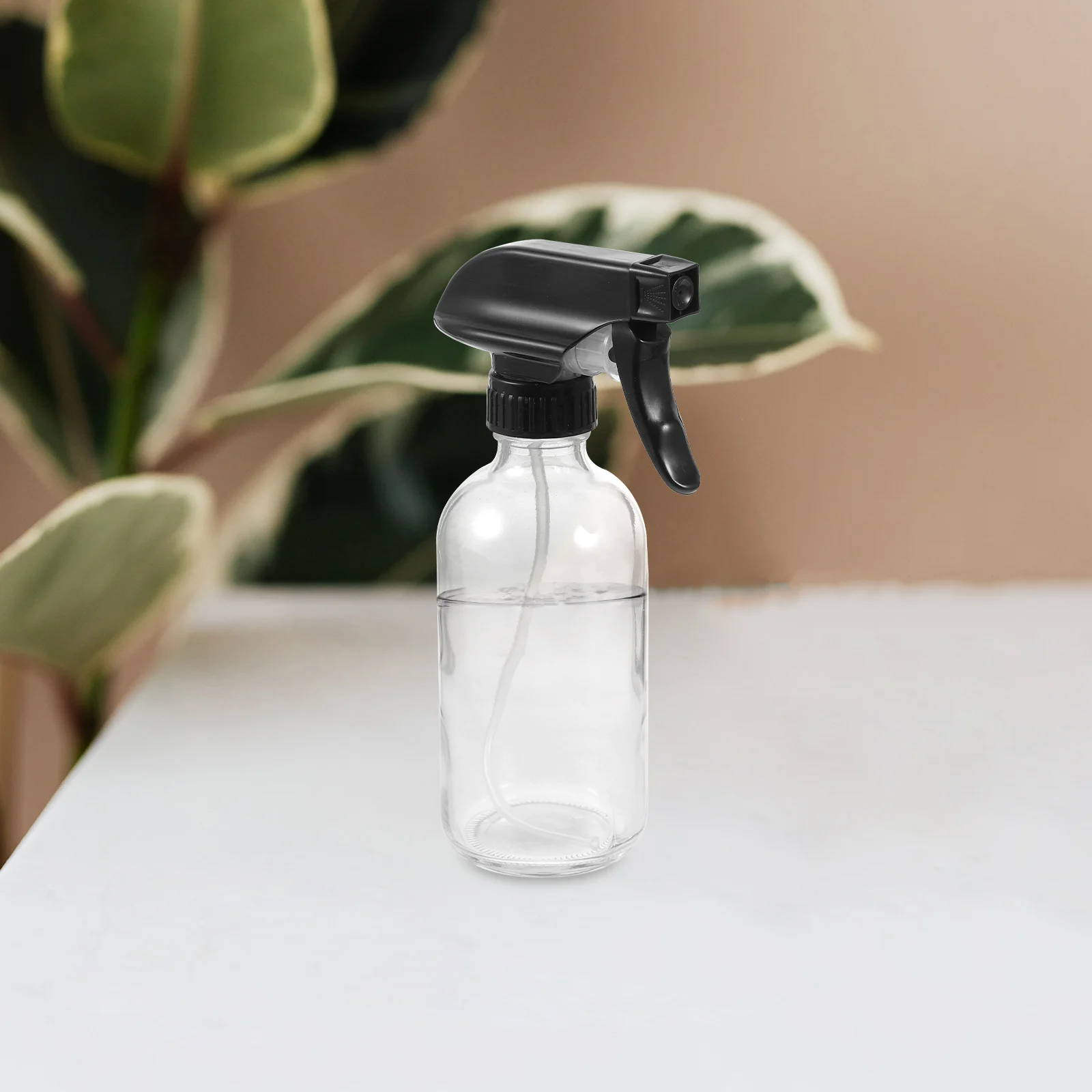 

2Pcs Spray Bottles Hand Pressure Glass Spray Bottles Big Capacity 250ml Clear Durable Reusable for Home Garden Office Salon