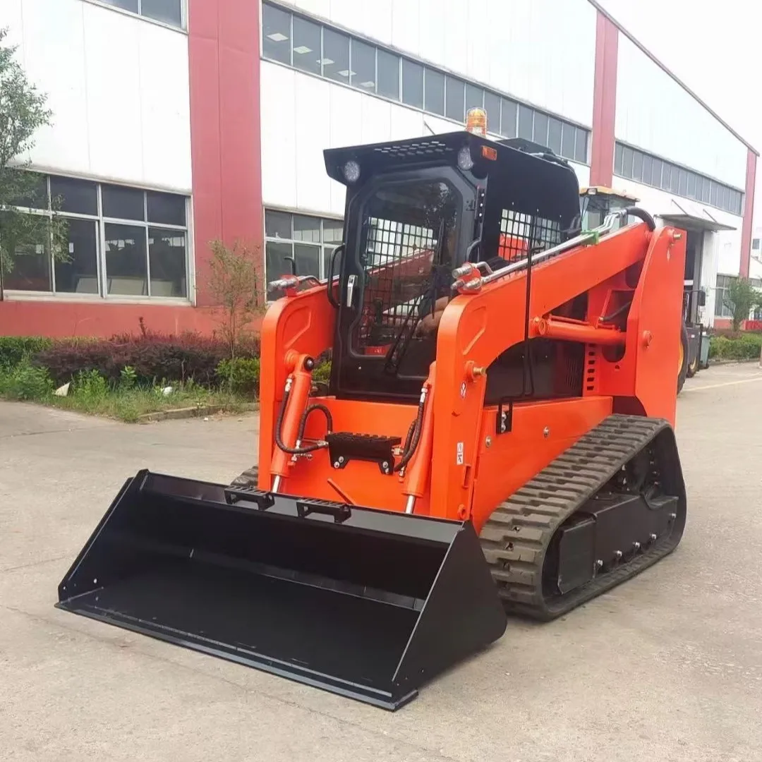 

Мини-погрузчик с бортовым поворотом на 1000 кг — дизельный гусеничный погрузчик (двигатель EEPA), компактный и дешевый