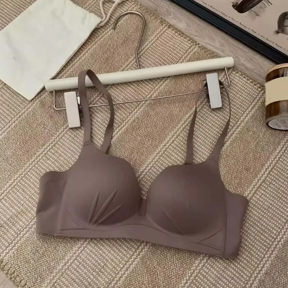 

Comfortable 1/2 Cup Push Up Bra Shockproof Close-fitting Seamless Bra Lingerie Anti-sagging Brassiere for Women Women
