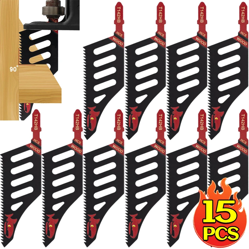 

T142HB Лобзик Полотна для пилы по дереву Плотно помещается Инструменты для прецизионной резки Т-образный хвостовик заподлицо для различных лобзиков и сабельных пил