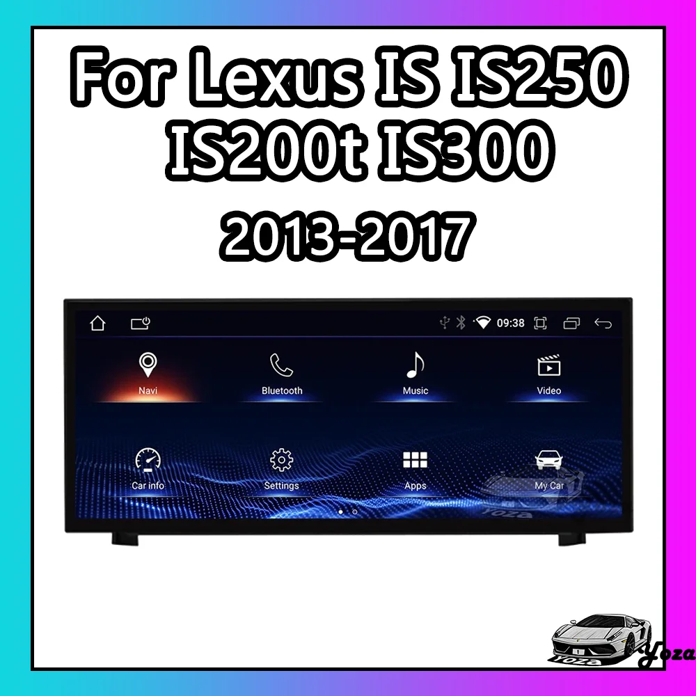 Yoza Carplay Car Radio For Lexus IS250 IS200t IS300 2013-2017Android11 Touch Screen Multimedia Player Navigation WIFI Gift Tools