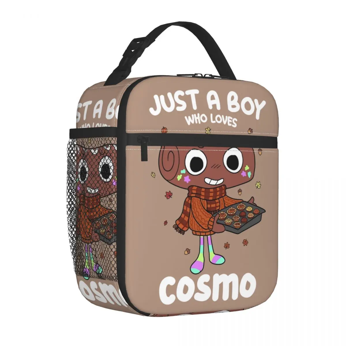 Dandy's World Cosmo حقيبة الغداء مانعة للتسرب مجرد صبي يحب حاوية الغداء حقيبة حرارية علب الاغذية حمل مكتب السفر الرجال النساء