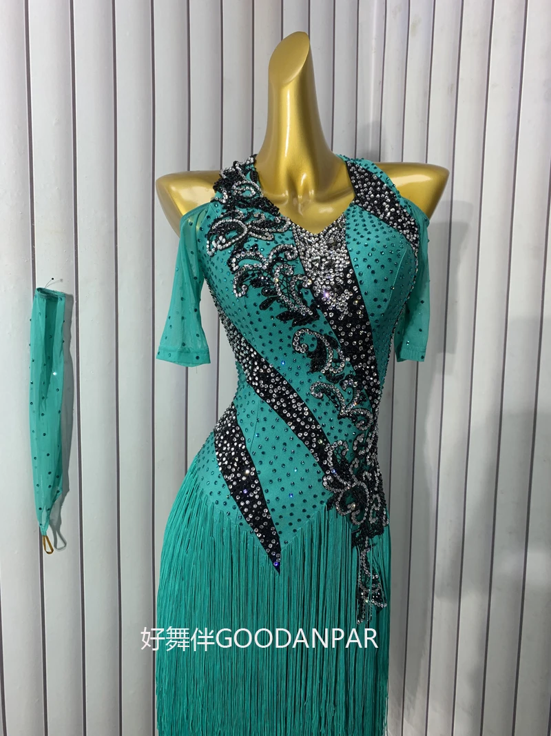 社交ダンスドレス競技ドレスラテンドレス女性激安ラテンドレスワンピース色変更可能デザイン変更可能