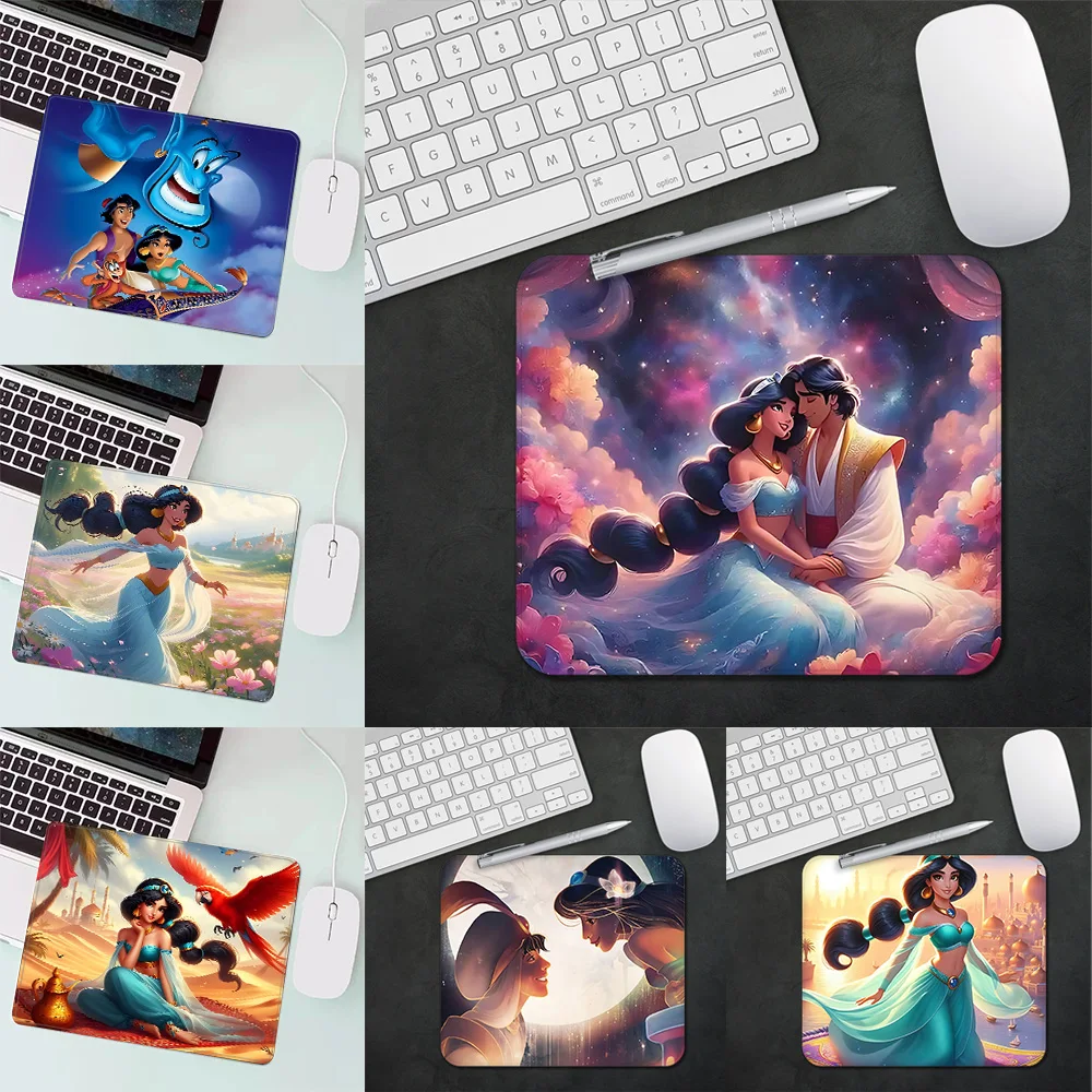 

Disney Aladdin Jasmine Gaming Mouse Pad XS Small Mousepad For PC Gamer Desktop Decoration Office Mouse Mat Deskmat Rug