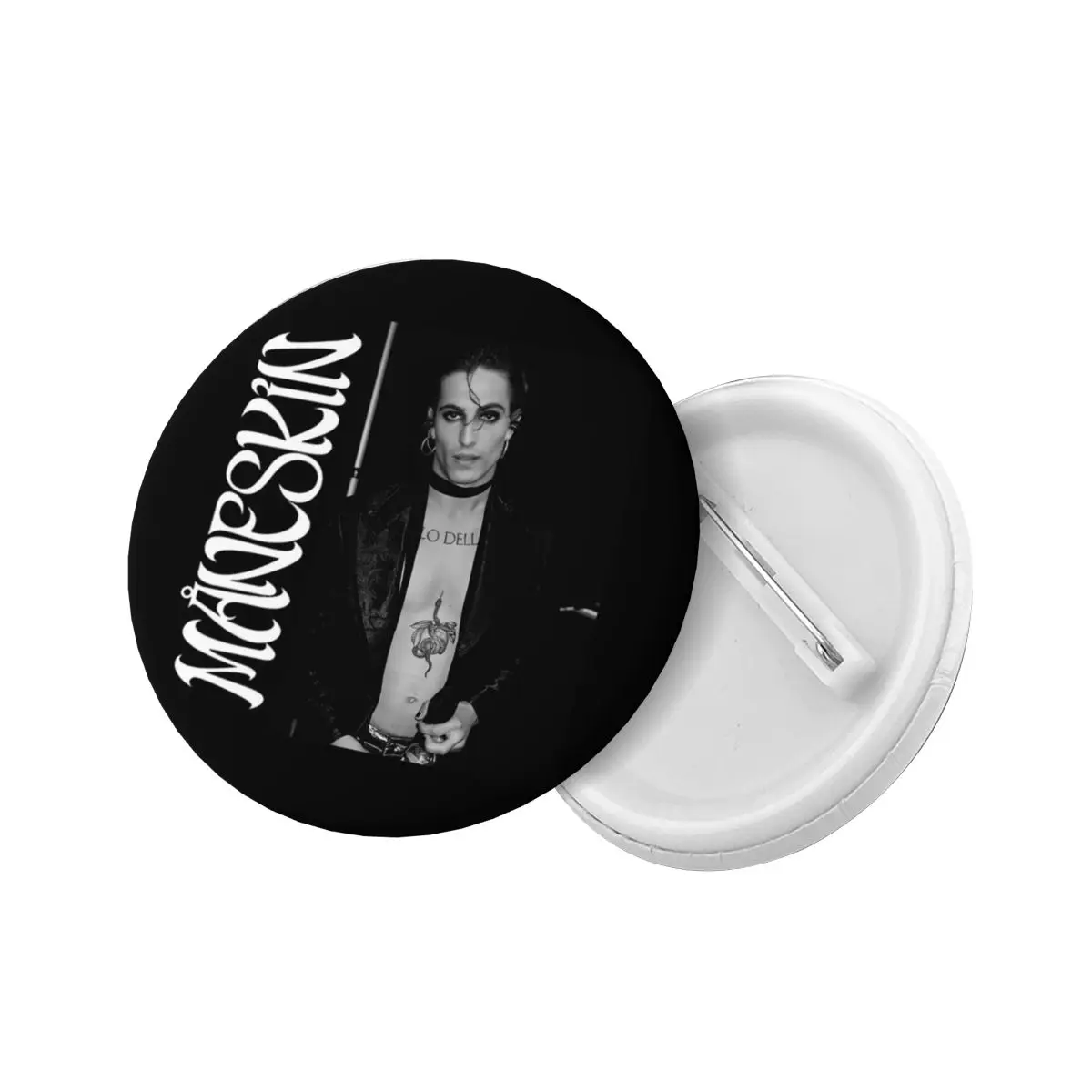 Damiano David Maneskin Soft Button Pin Custom Funny Pop Rock Band Pinback Badge Brooch Boyfriend Gift