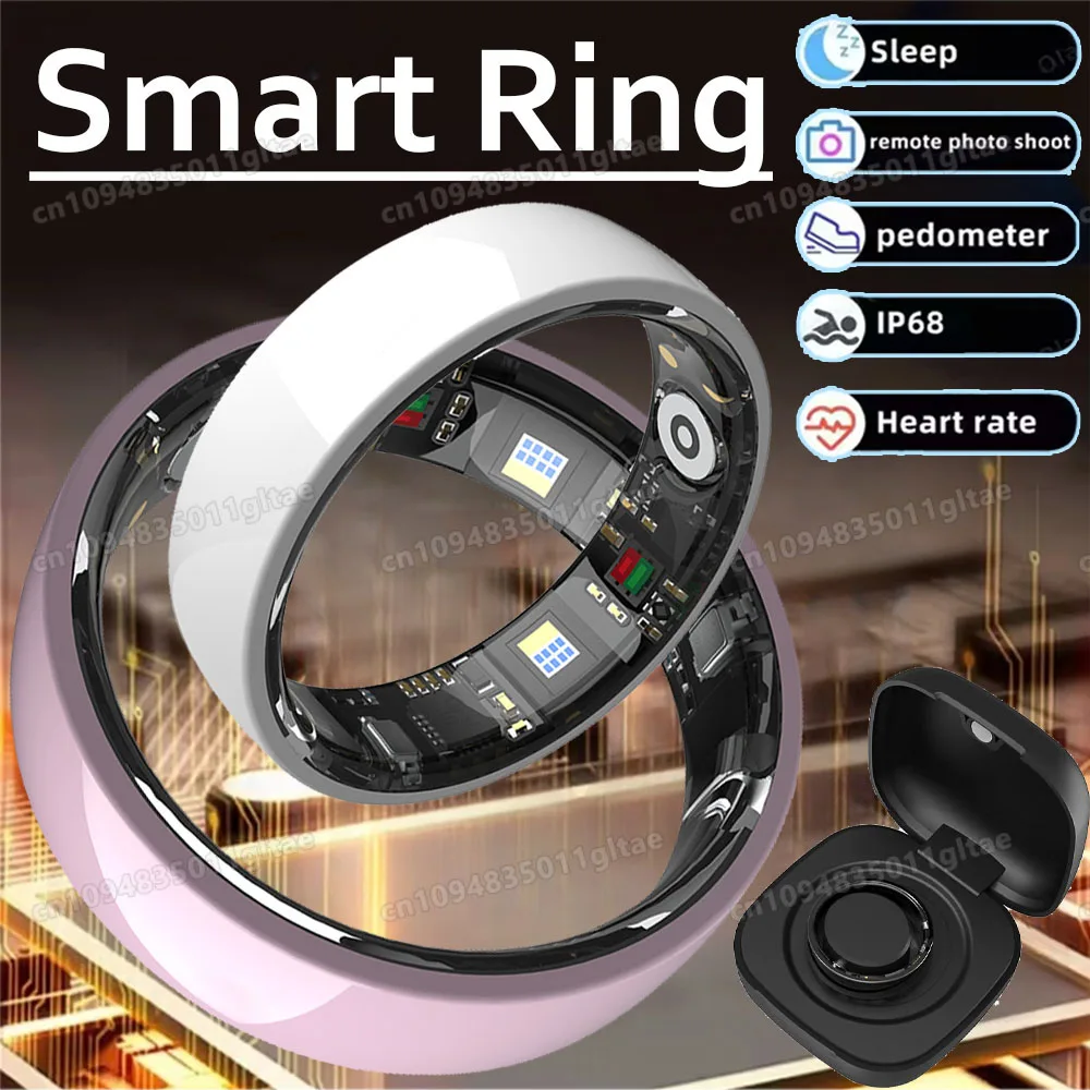 

Первое керамическое умное кольцо для женщин и мужчин, фитнес-трекер для здоровья, подарочные кольца для здоровья, 2026, отслеживание сна, частота сердечных сокращений, кровяное давление