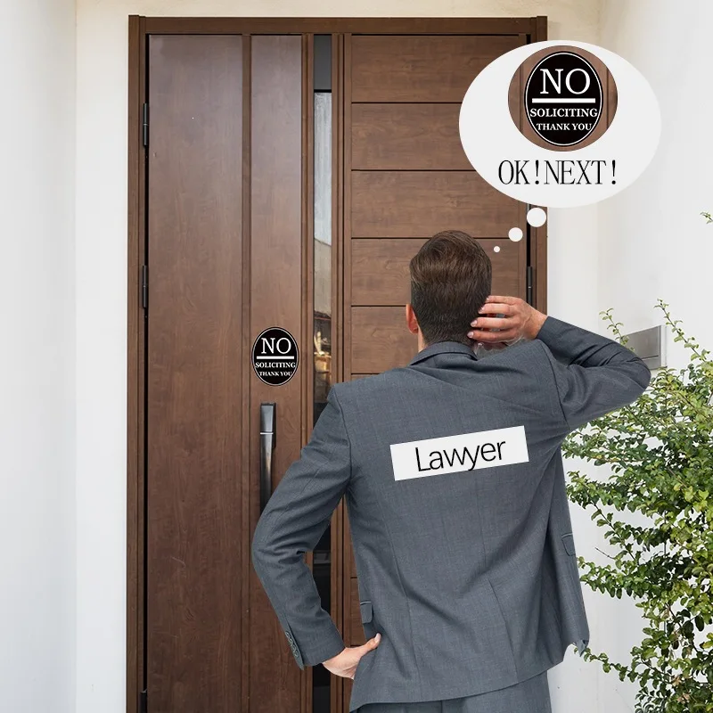 No Soliciting Sign Acrylic Reminder Sign No Soliciting Outdoor Entrance Door Waterproof Door Sign Please Do Not Disturb Privacy