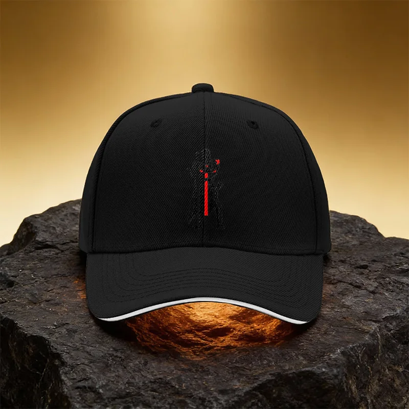 Templar Knight Holding Sword Hat Unisex Printed Baseball Cap Sandwich Duckbill Cap Sports Hat Suitable for Daily Commute
