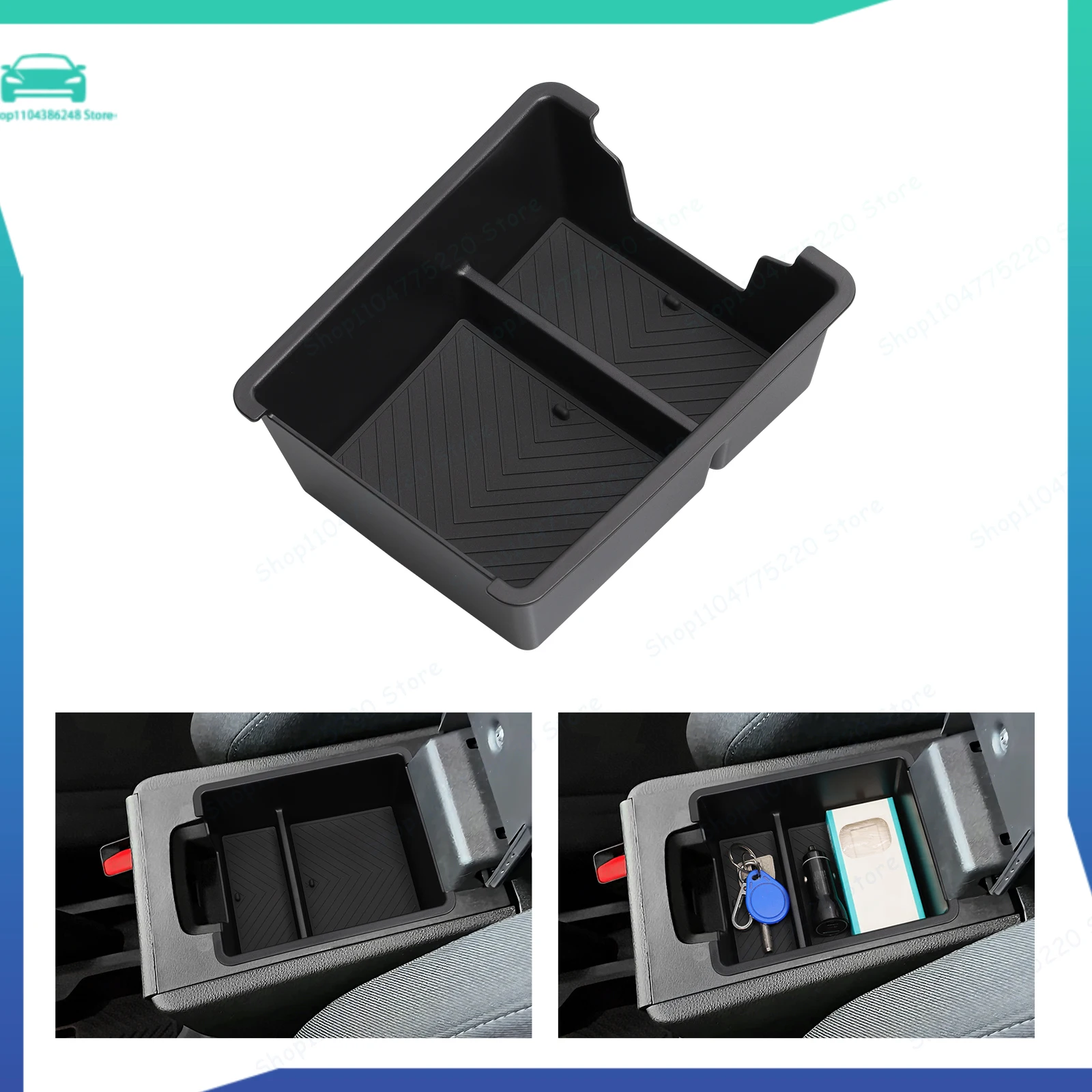 

Car Armrest Storage Box Accessories Center Console Tray TidyingFor Renault Dacia Duster (not Fit Manual Transmission) 2025 2026