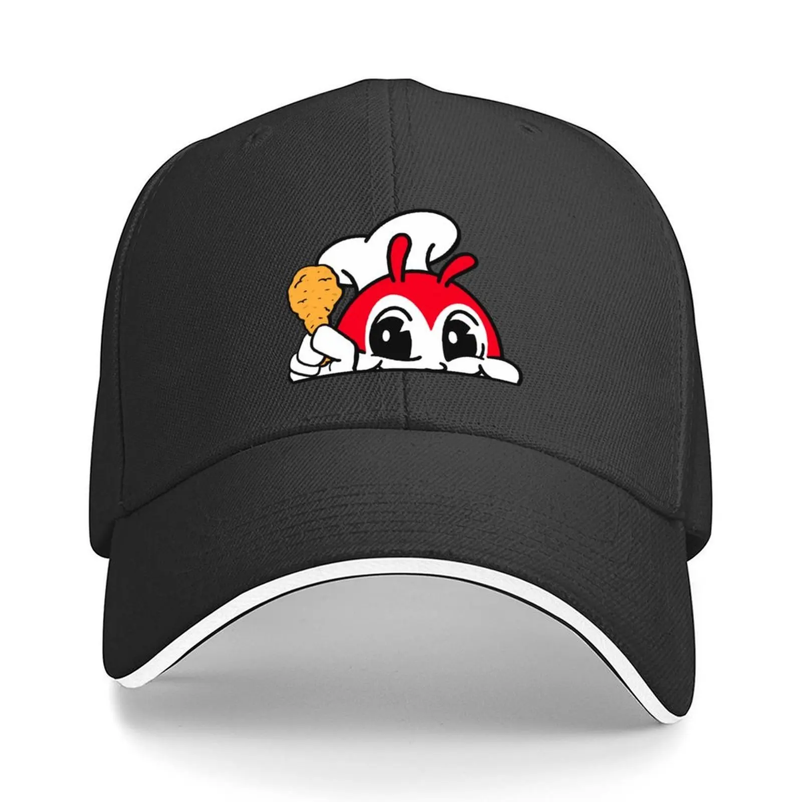 

JOLLIBEE PEEKING CUTE CHICKEN JOY FILIPINO STICKER Baseball Cap Hat Beach Brand Man cap beach hat Mens Caps Women's