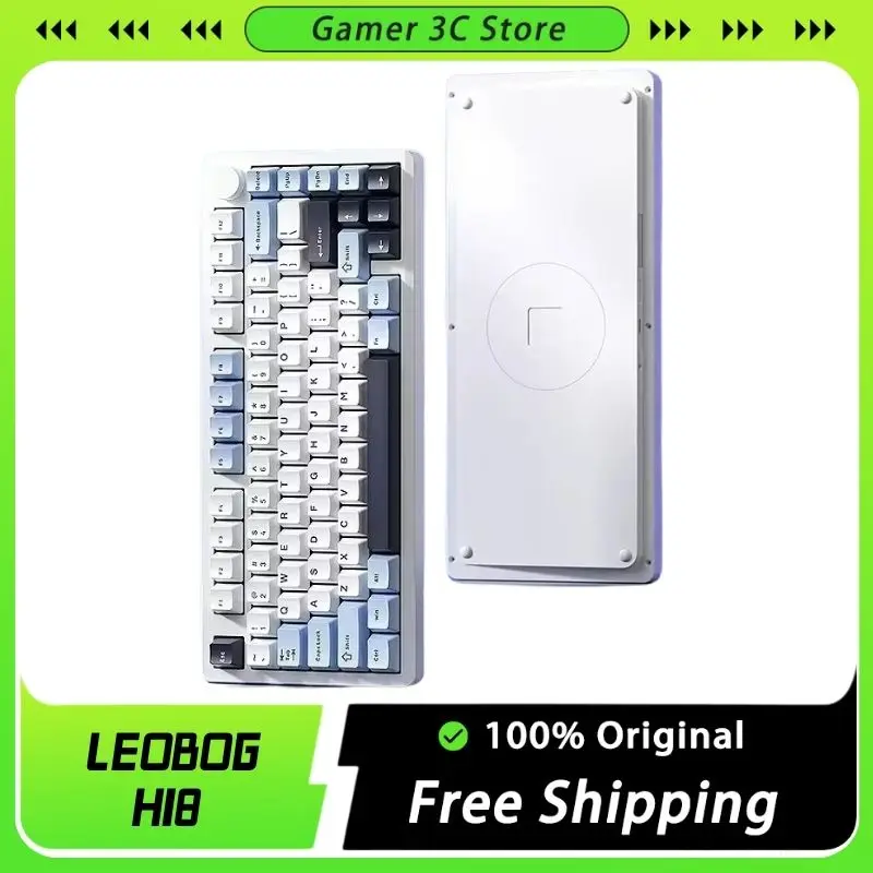 

Клавиатура Leobog Hi8, Bluetooth, три режима, беспроводная алюминиевая, регулируемая механическая клавиатура для геймеров, подарок для аксессуаров