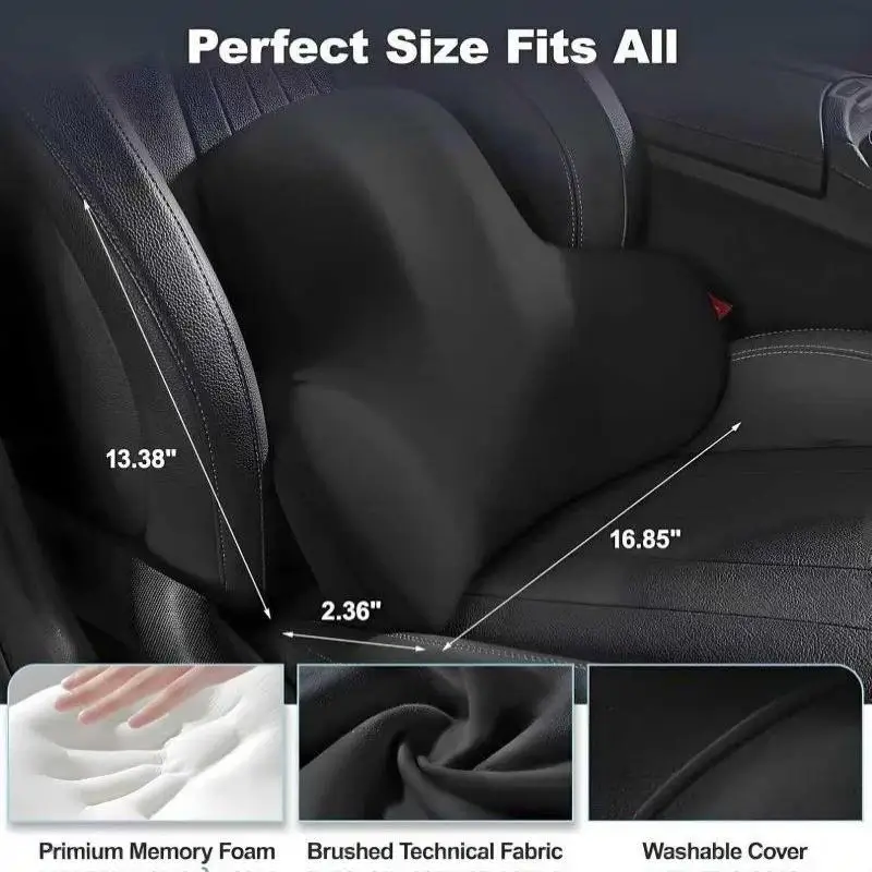 Memory Foam Car Cushion Car Lumbar Support For Car Pillow Waist Cushion
