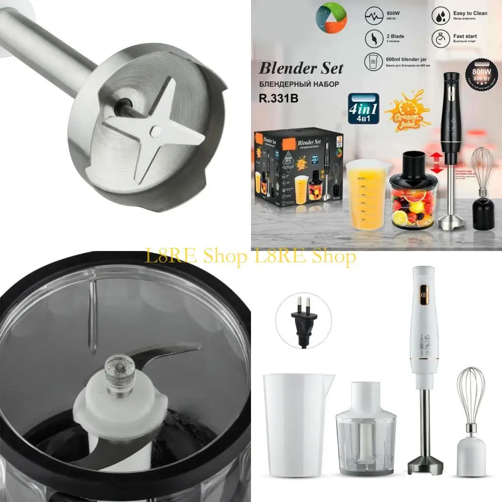 

L8RE Immersion Hand Egg Beater Processor Handheld Easy Use