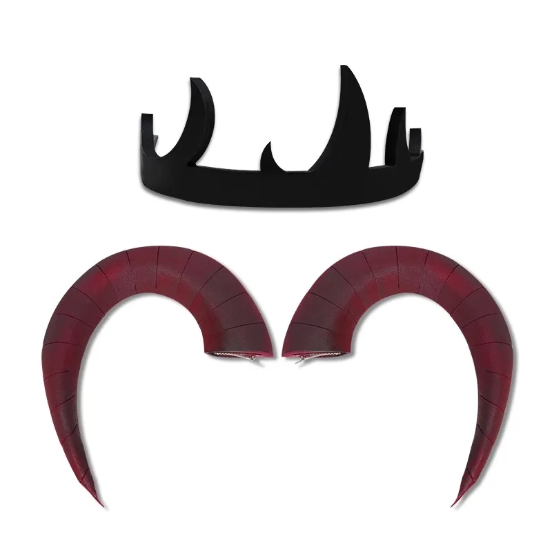 Anime Lilith Head Crown Ring Halo Horn Headwear Cosplay Props for Halloween Christmas Party Cosplay Costume Accessories prop