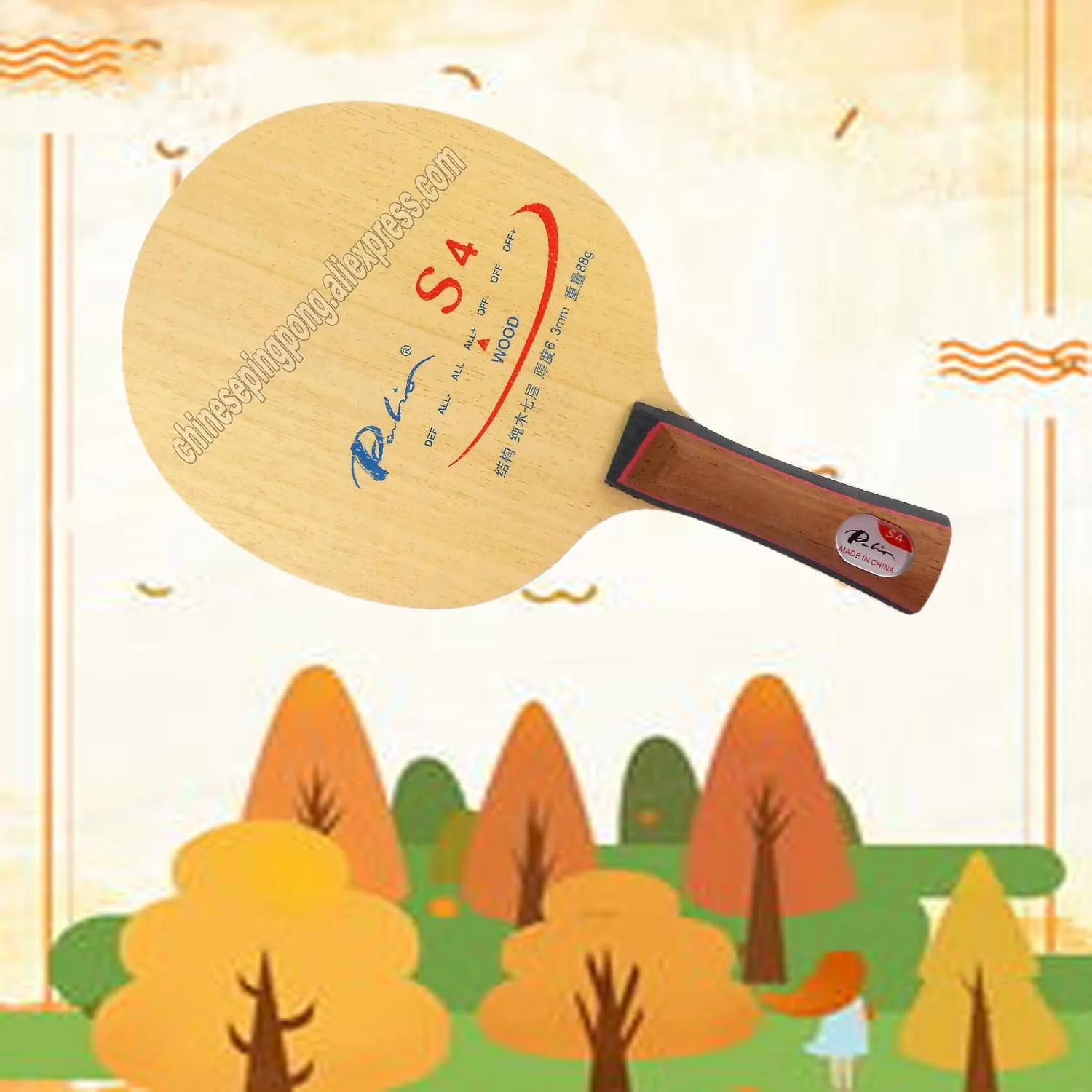 

Palio S4 S 4 S-4 table tennis blade ALL+ ping pong racket S4