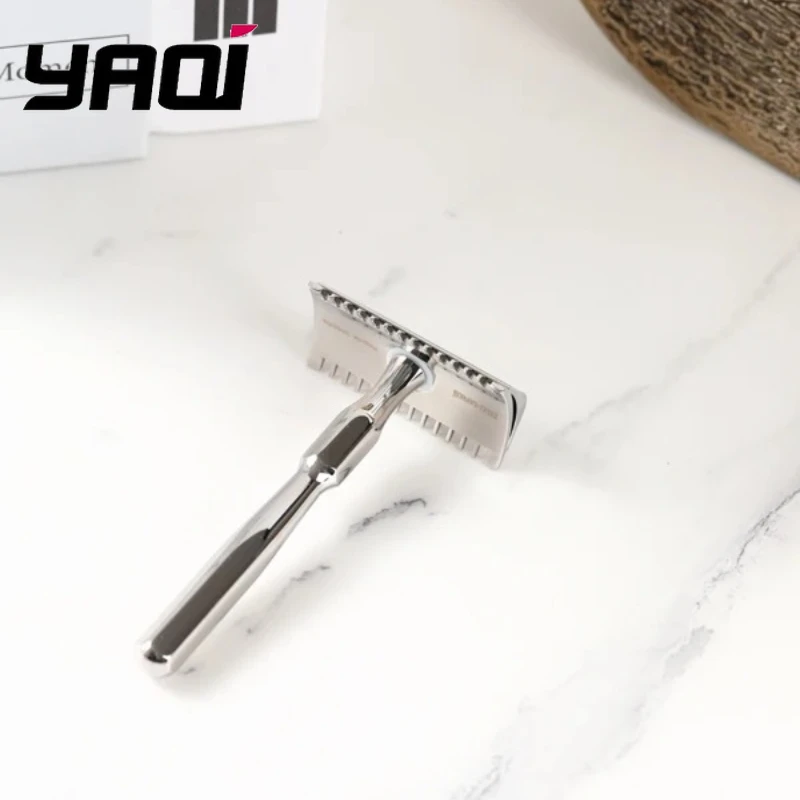 

Бритва безопасная Yaqi PAGODA MIRABILIS из нержавеющей стали 2026 года для мужчин и женщин, с двойным лезвием и регулируемой ручкой