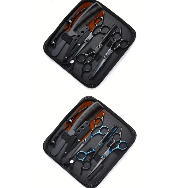 

Hair Thinning Scissors & Texturizing Shears - Stainless Steel Barber Kit for Layering Haircutting Tools Home Cutting Set
