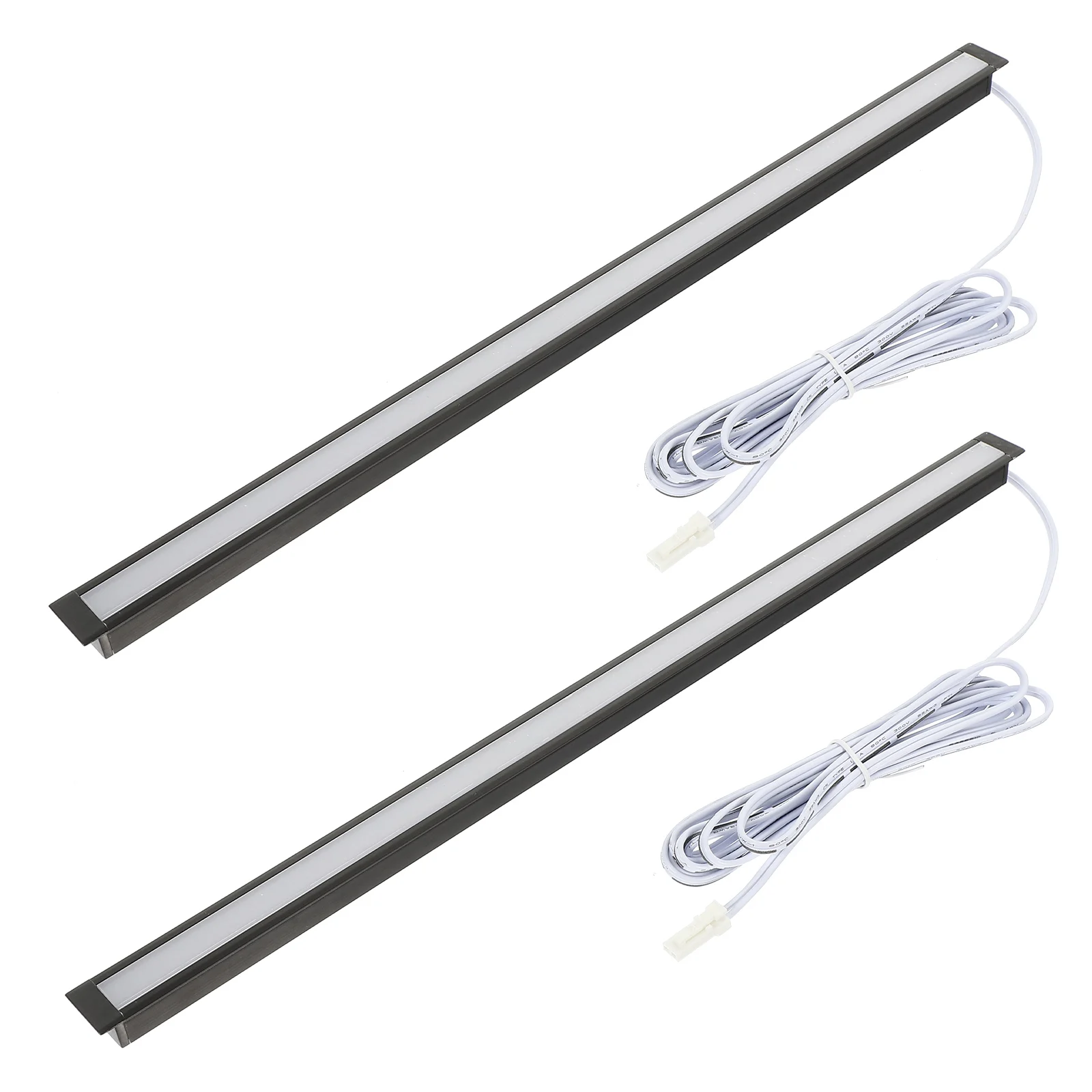 

2pcs Embedded Cabinet Light Strip 12V LED Rigid Bar 20CM Natural 4000K Wardrobe Wine Lighting Ultra Narrow Hidden Installation