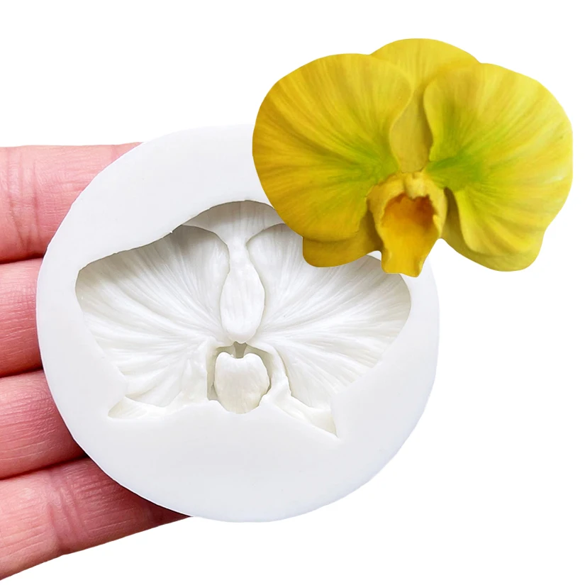 Flower Moth Orchid Silicone Cake Baking Mold Sugarcraft Chocolate Cupcake Resin Tools Fondant Cake Decorating Tools