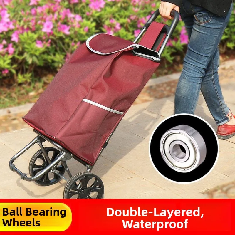 

Ultra-Light Large-Capaci op Cart Bag Replacement Portable Foldable op Car for ly People Market Vegetable B...