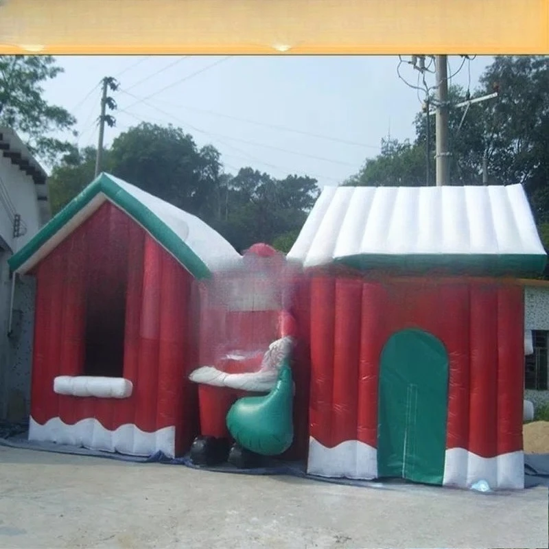 Cheap Christmas Day Decoration Inflatable Xmas House for Backyard