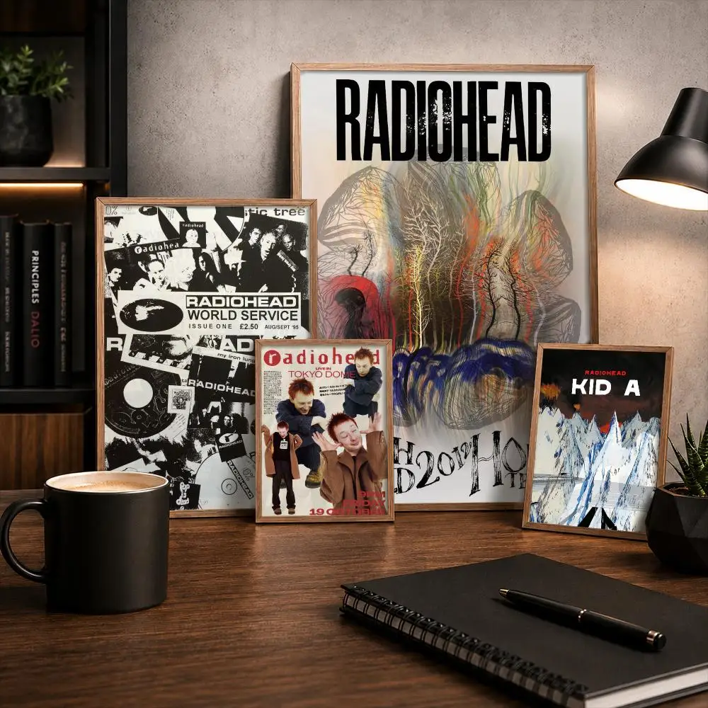 Rock Band R-Radiohead Painting Calligraphy Canvas Painting Art for Bedroom Living Room Home Decor Wall Decoration Decals