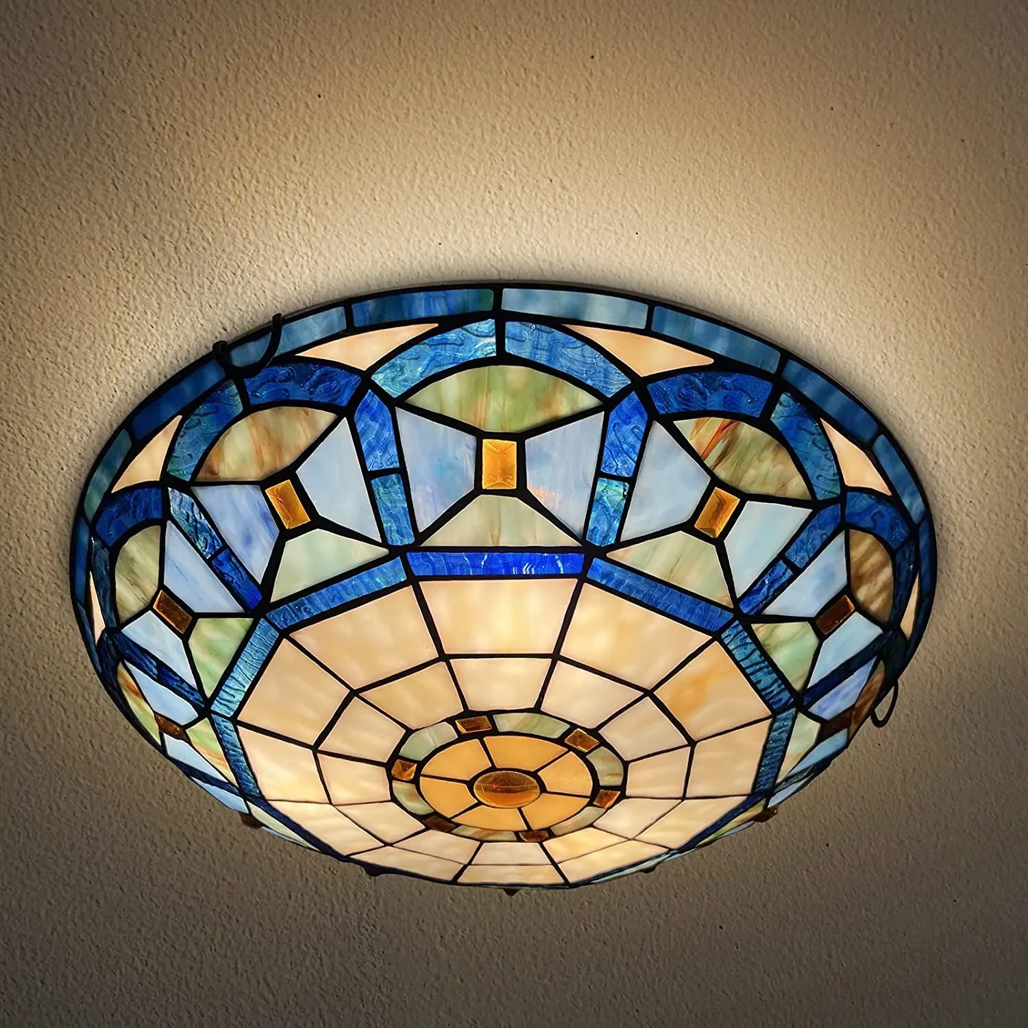 Colored glass ceiling light, suitable for bedrooms, dining rooms, living rooms, and entertainment venues YX260TB