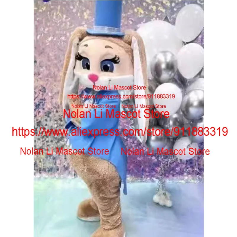 New Customization Long Ear Cute Rabbit Mascot Costume Movie Props Role-Playing Cartoon Set Carnival Hiking Adult Festival 1335