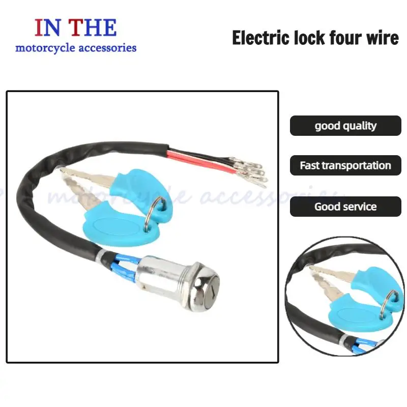 

And ATVs Scooters Premium 4 Wire Ignition Key Switch: Perfect Replacement for 2 Stroke Quad Bikes