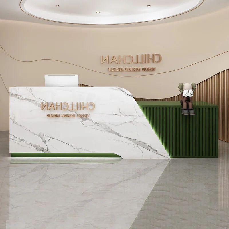 Customized Elegant Desk Table Creative Aesthetic Classic Versatile Reception Desk Luxury European Schreibtisch Office Furniture