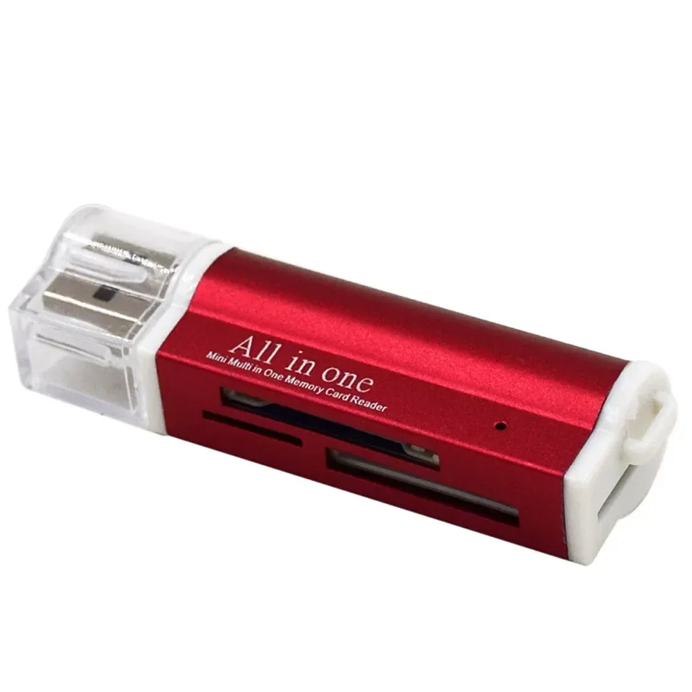 4Color 4 In 1 Micro SD Card Reader Flash USB Memory Card Reader for MMC/MS Pro Duo Micro SD/T-Flash/M2/MS SD Adapter