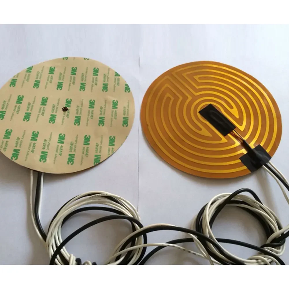 25-330mm Round Eeletric PI Polyimide Film Heater Heating Element Pad For 3D Printer