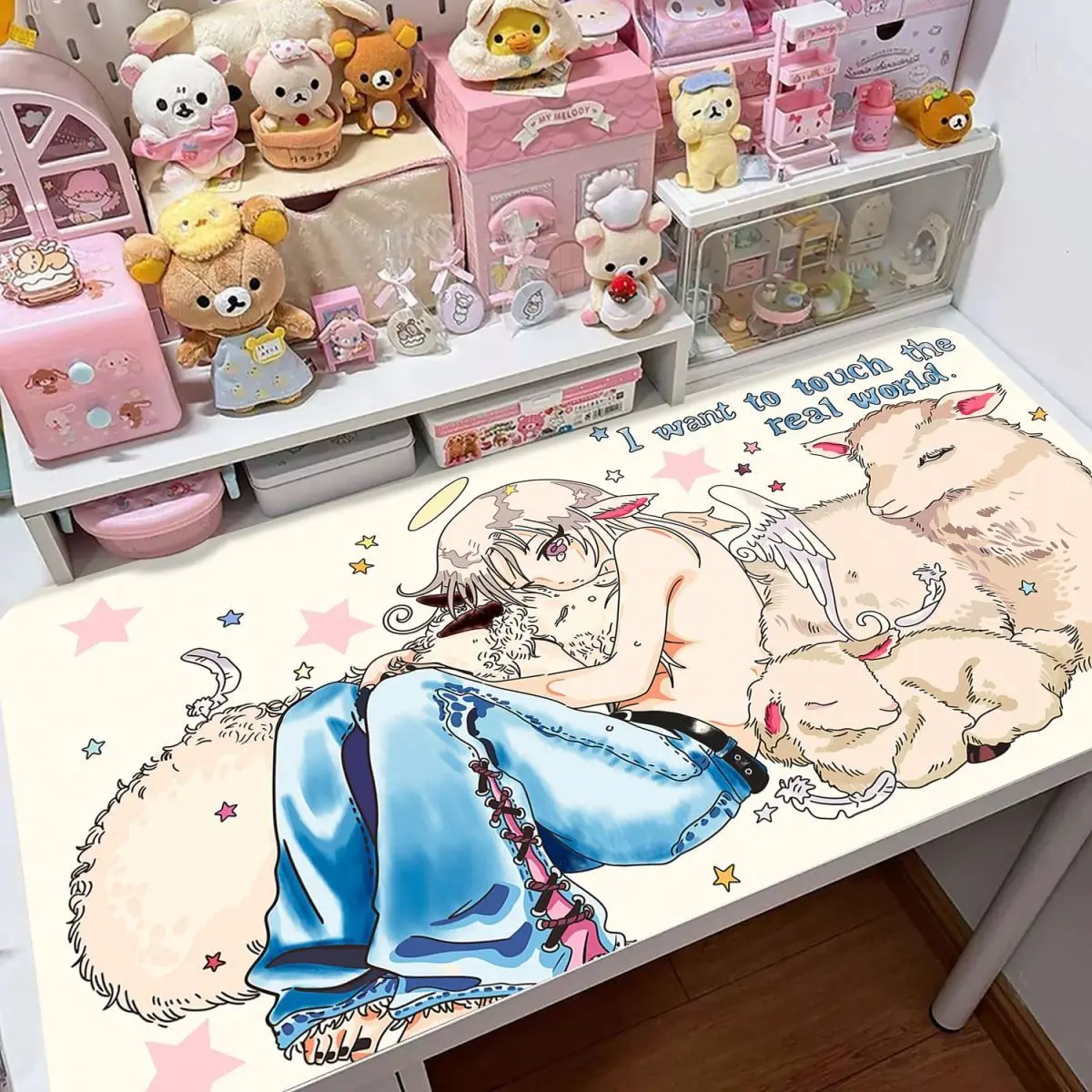 Cute Winter Atmosphere Table Mat cute Leather Table Mat Waterproof New Leather Gaming Keyboard Mat For Girls Hearts Office Mat