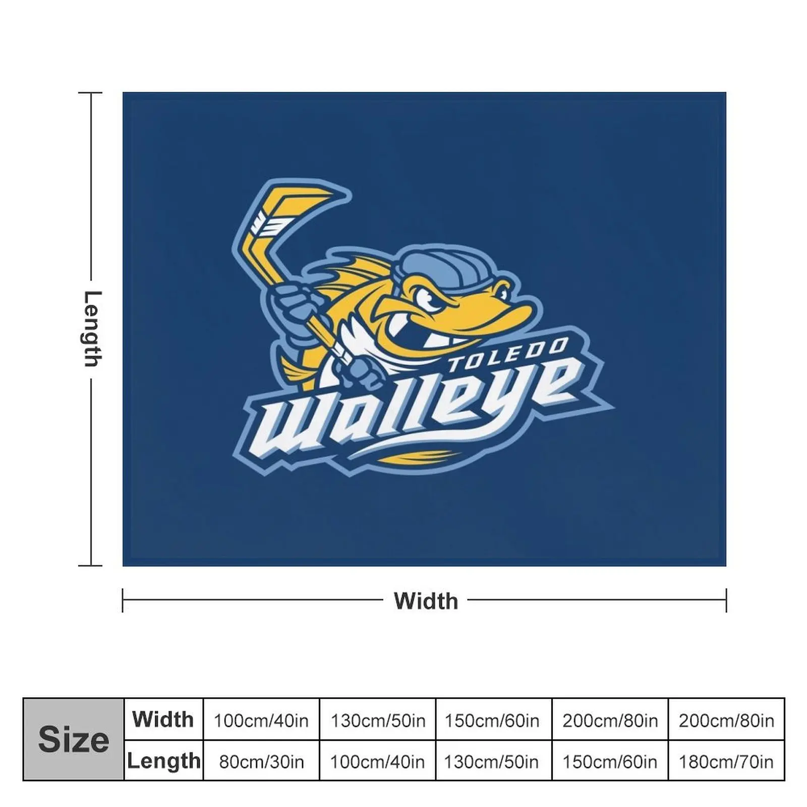 Toledo Walleye Throw Blanket Decorative Sofas heavy to sleep Decorative Sofa Blankets