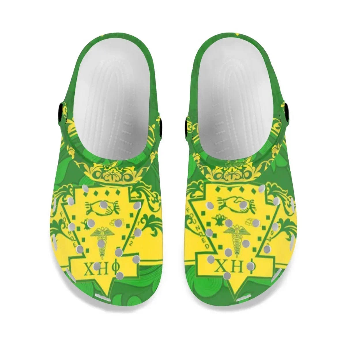 Chi Eta Phi Sorority Outdoor Non-slip Slippers Casual Couple Travel Hotel Beach Flat Sandals Clogs Comfortable Walking Slides