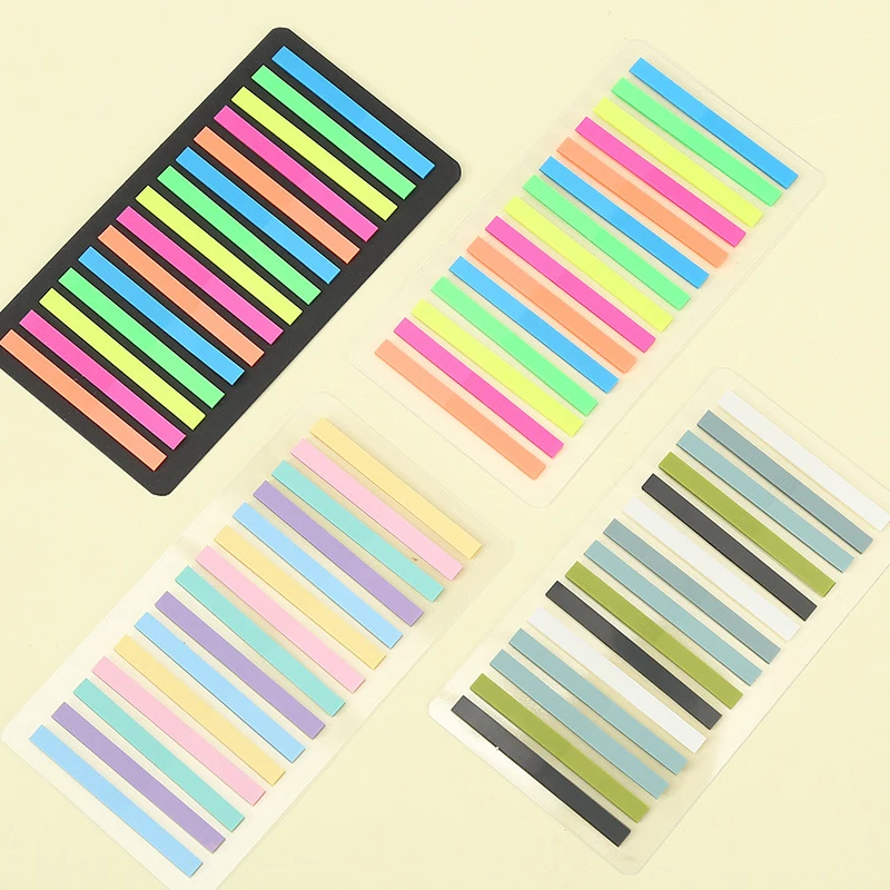 Fluorescence Self Adhesive Stickers Memo Pad Sticky Notes Bookmark Marker Memo Book Stickers Paper Student Office Supplies