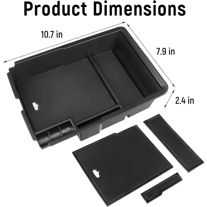 Center Console Organizer Compatible with Kia Sorento 2021 2022 2023 2024 2025 Accessories, Armrest Insert Tray Storage Coin Hold