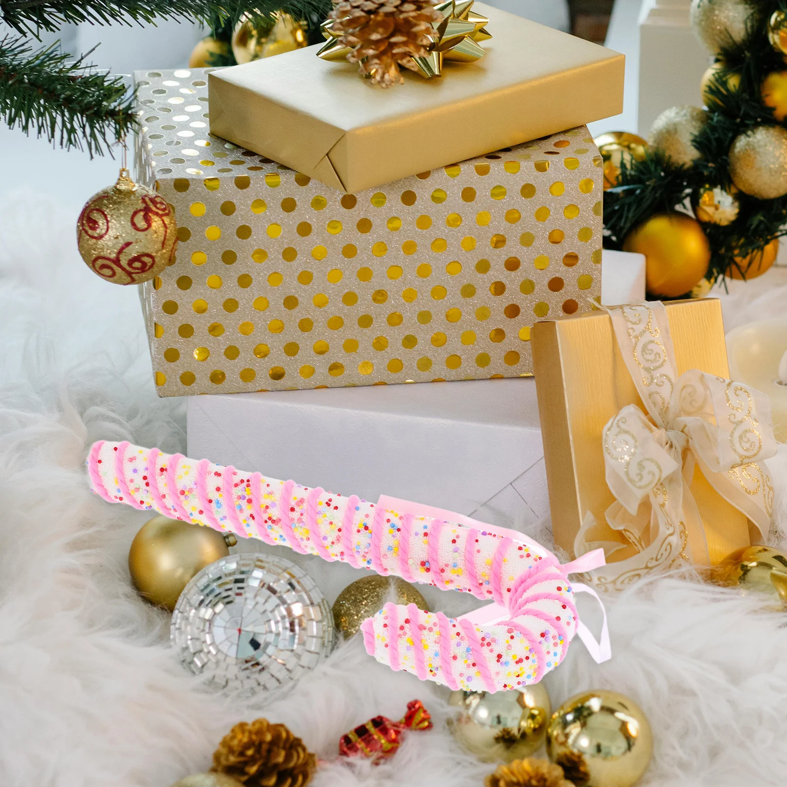 

13 Inch Candy Cane Christmas Tree Decoration Foam Ornament Holiday Pendant For Indoor Outdoor Party Photo Prop Xmas Decorations