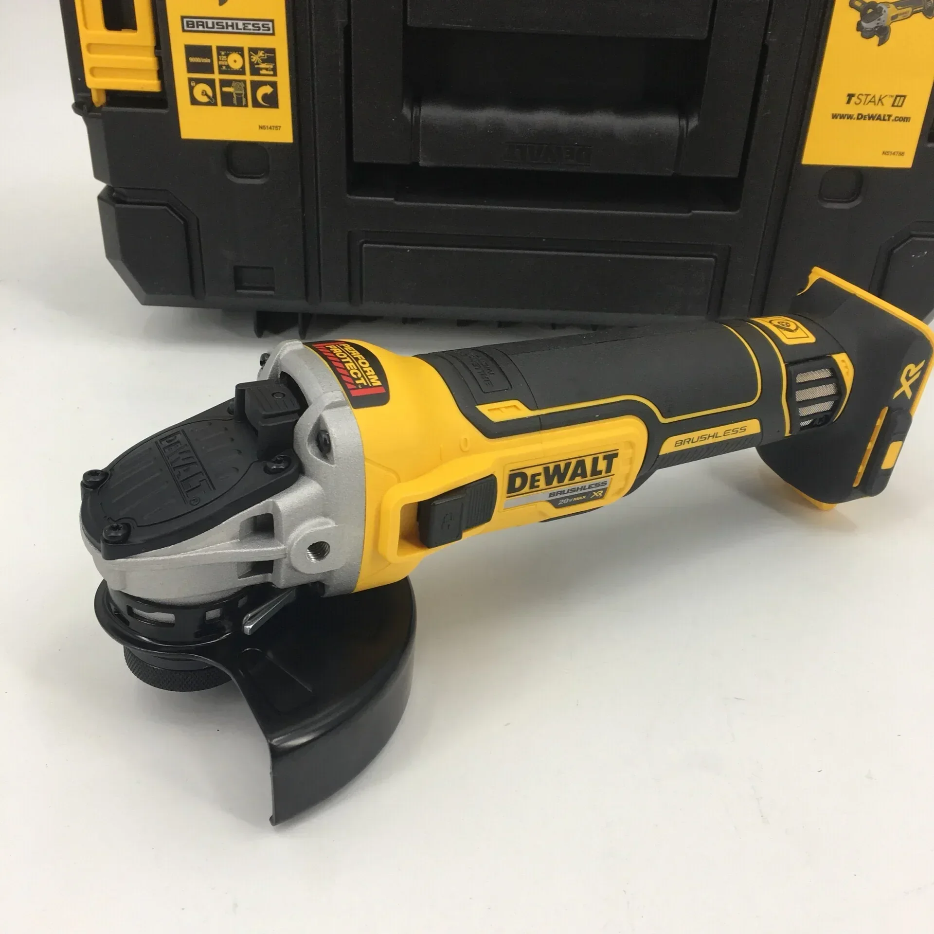 DEWALT DCG405 125MM(4.5in) Brushless Cordless SLIDE SWITCH SMALL ANGLE GRINDER WITH KICKBACK BRAKE 20V 9000RPM Bare Tool  Body O