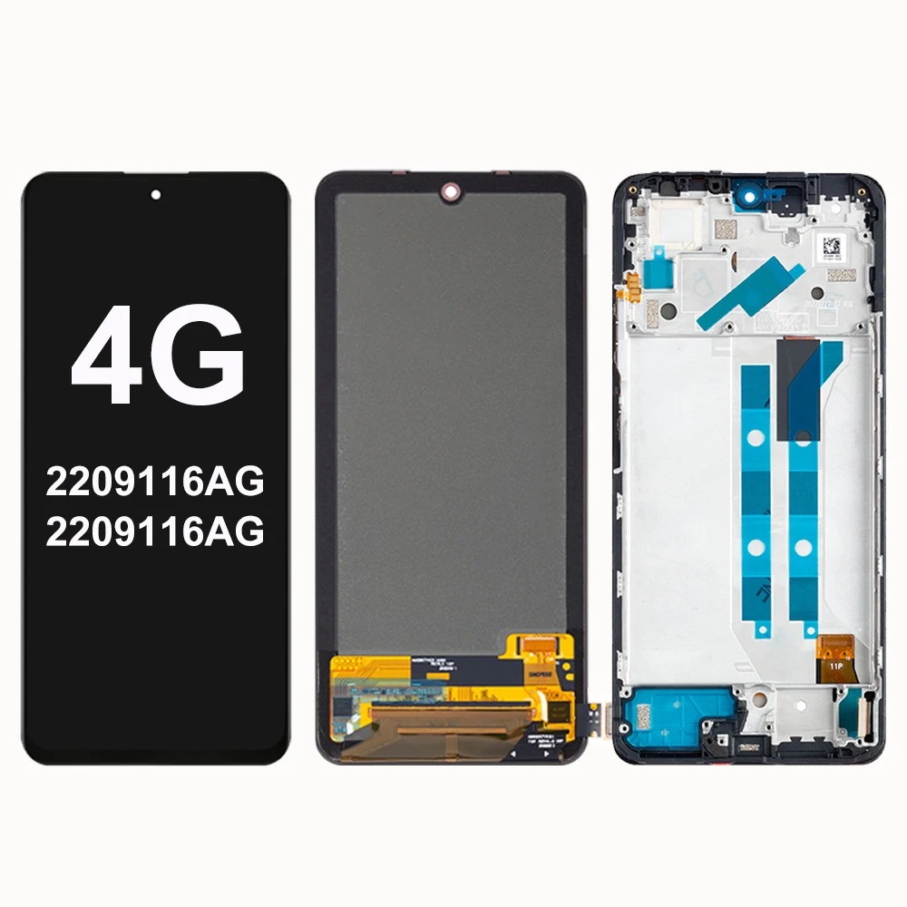 Schermo AMOLED per Xiaomi Redmi Note 12 Pro 4G ‎ 2209116 AG 2209116 Gruppo touch screen display LCD AG per Redmi Note 12 Pro 4G