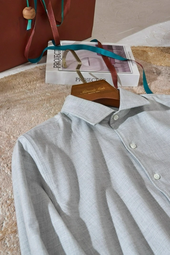 

Italian LP old money wind grinding 25 spring and autumn elegant business casual long-sleeved shirt