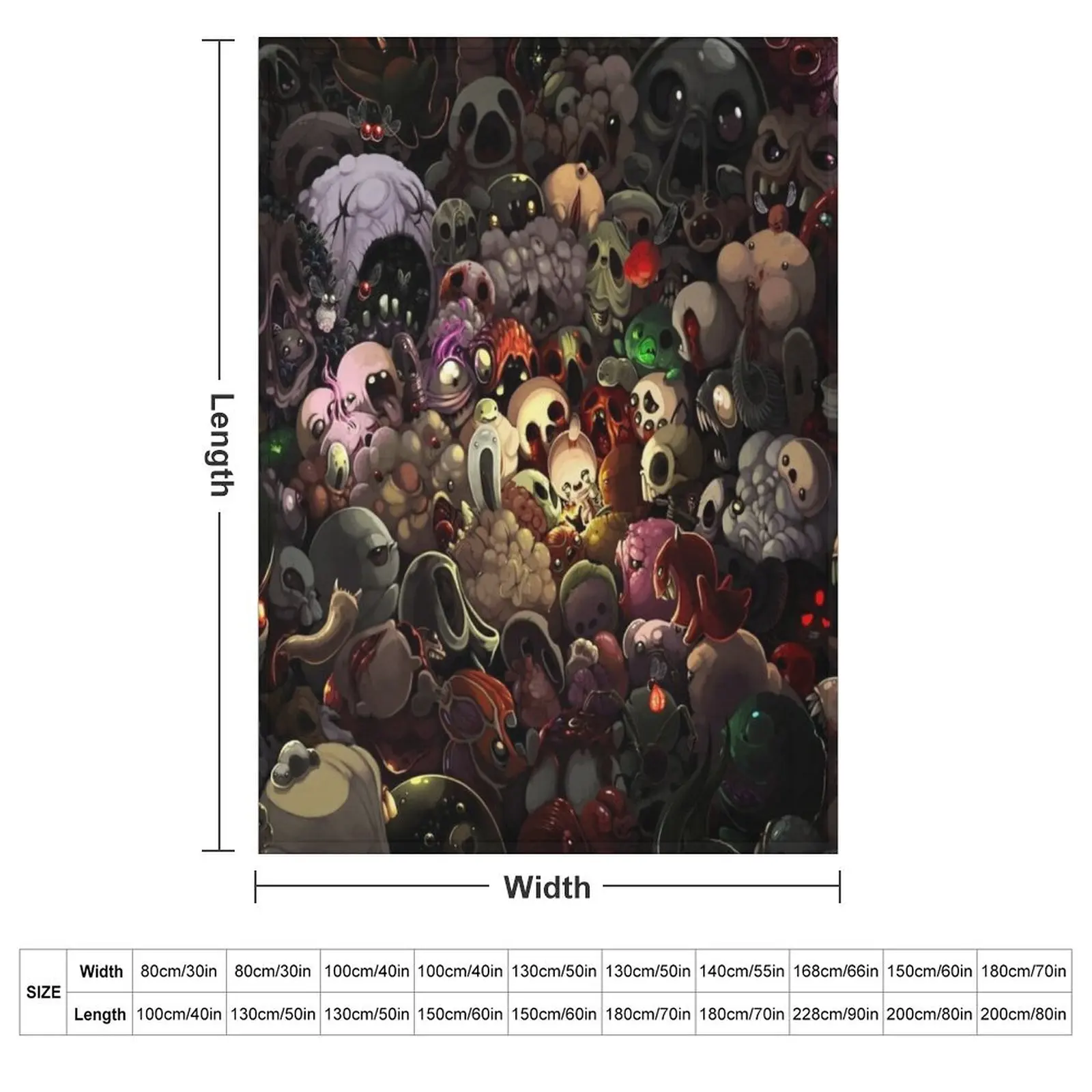 Binding of Isaac Monsters Throw Blanket Summer Beddings Thermal Winter beds Personalized Gift Luxury Soft Plaid Blankets