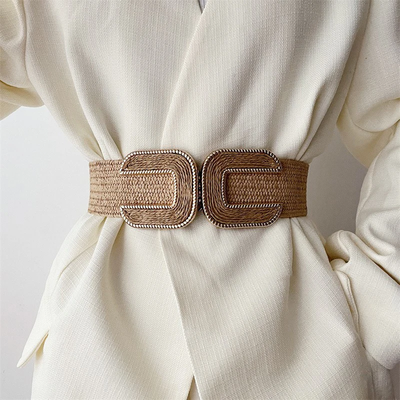 Design sense small elastic waist belt for women, retro match forand suit waist, waist reduction and slimming