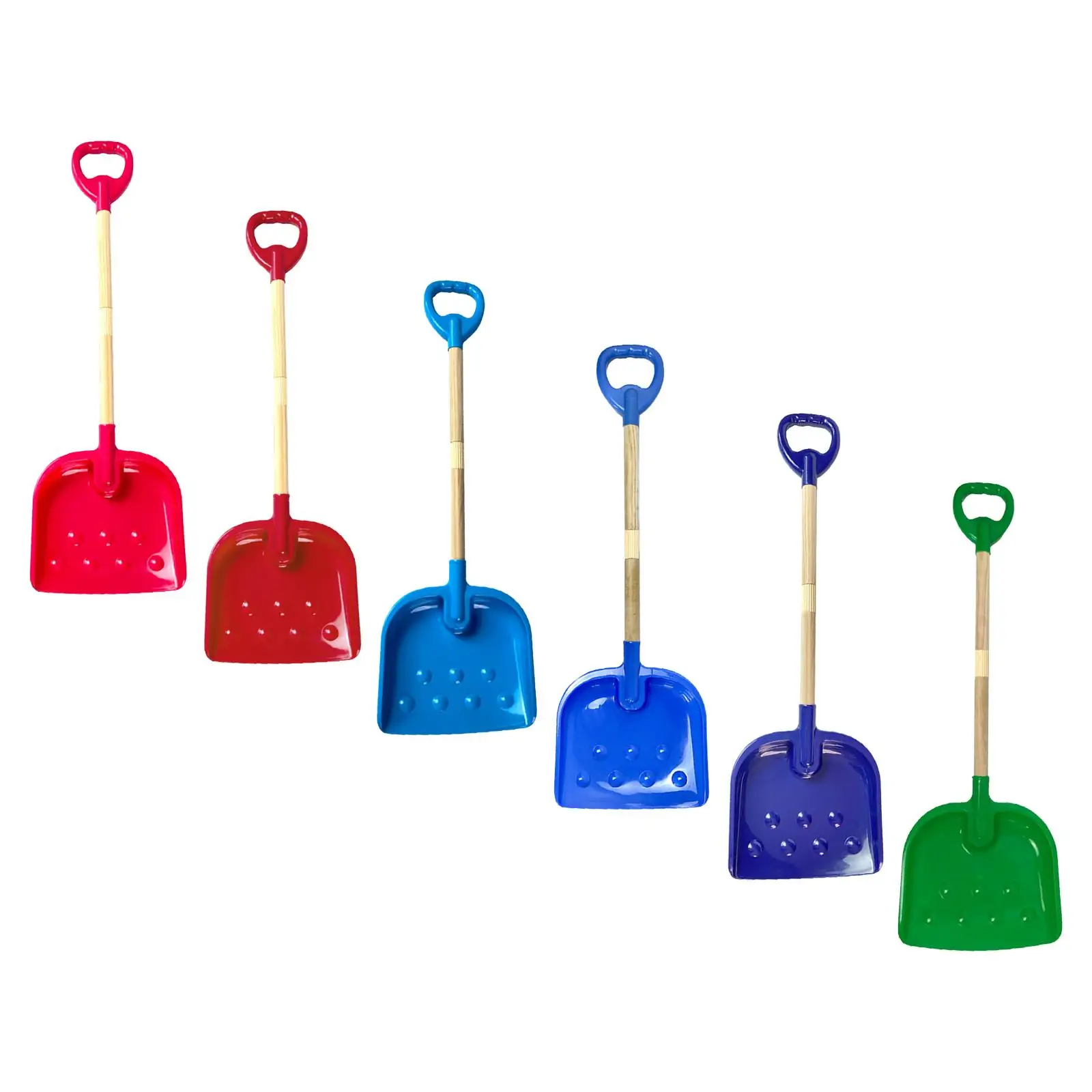 Giocattolo per la sabbia da spiaggia per bambini Strumento da spiaggia per bambini Manico in legno per ragazze Ragazzi Pala da spiaggia Vanga per sabbia per regali estivi di San Valentino