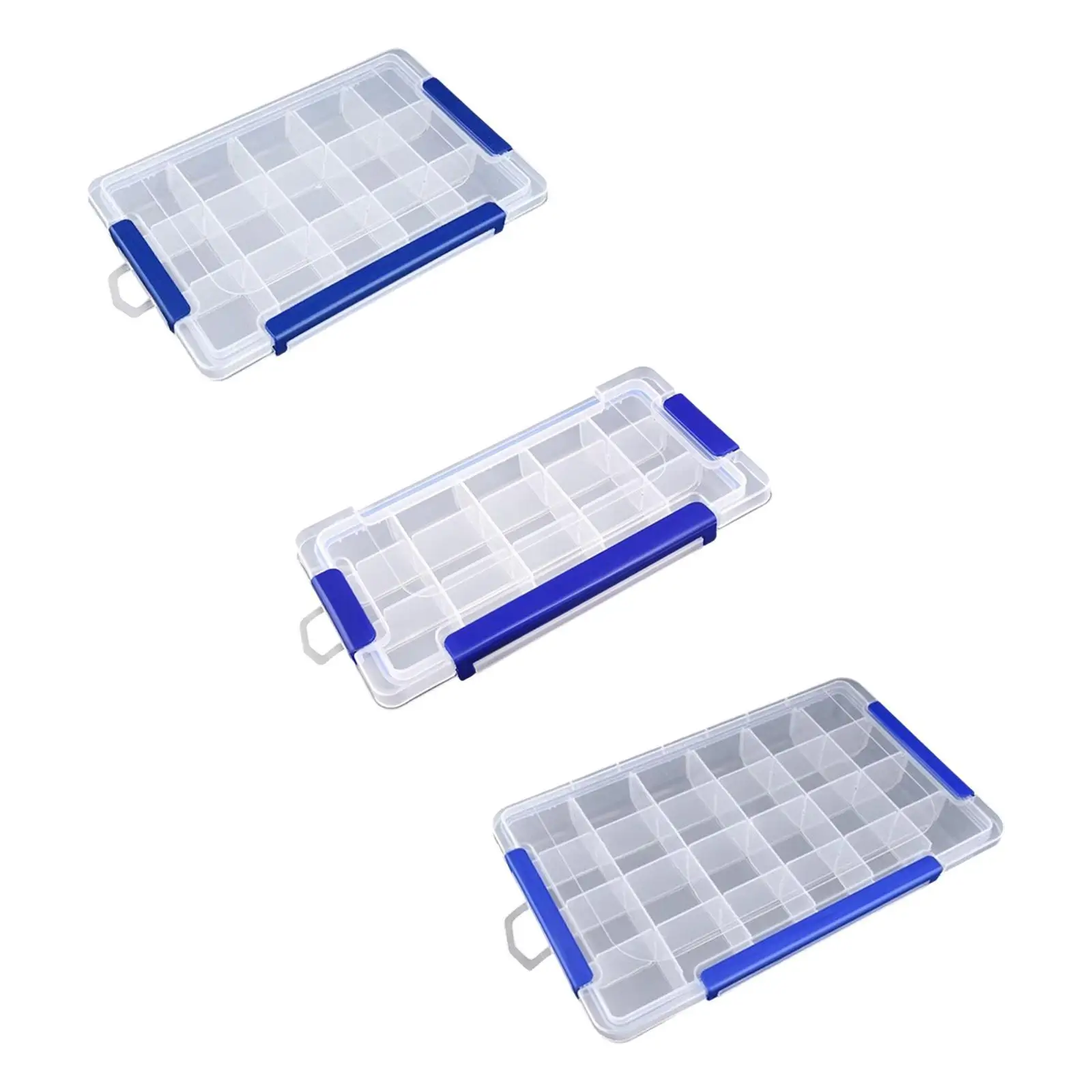 Clear Organizer Box Multipurpose Portable Container for Art DIY Screws Beads