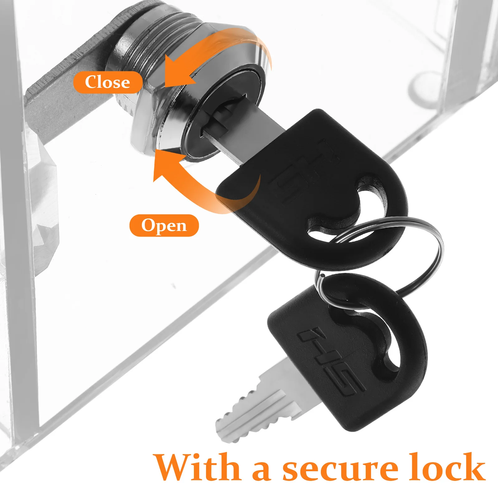 초대형 아크릴 투표함, 공공 의견 및 기부금 수집을 위한 안전 잠금 디자인, 투명 티켓함