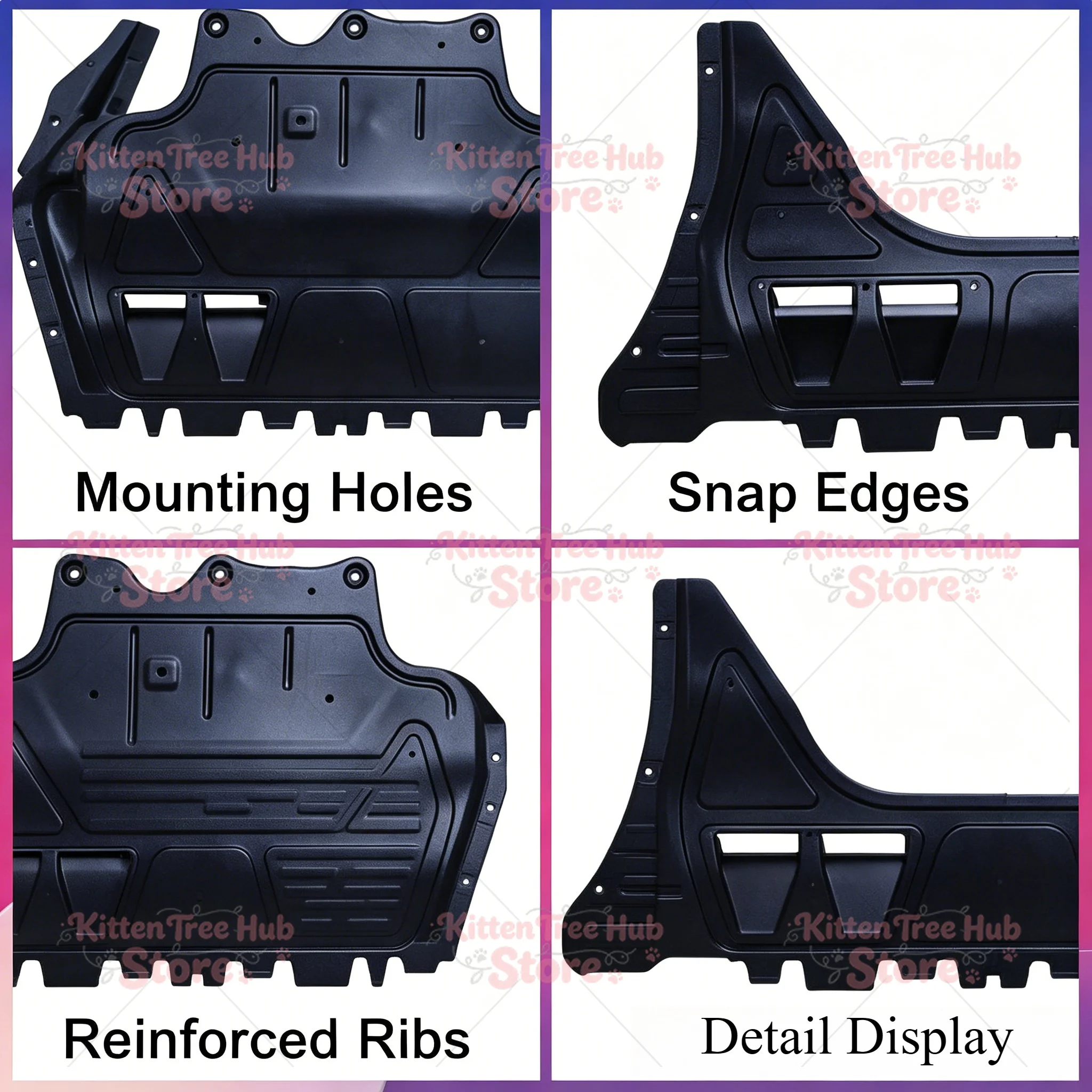Engine Lower Bottom Shield Baffle Protective Tank Cover Fit 6/7/8 Series High Displacement Engines